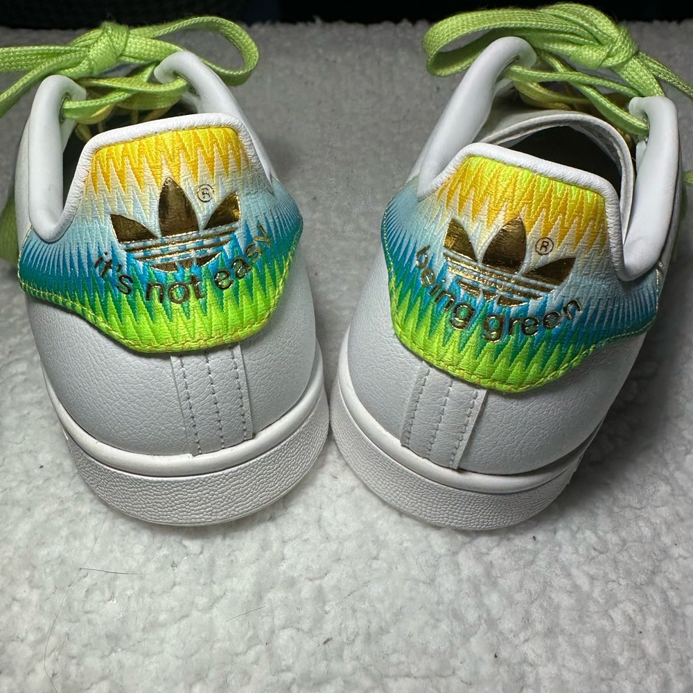 adidas x Disney Tinkerbell Women’sSneakers with Green, Yellow & Light Blue Lace